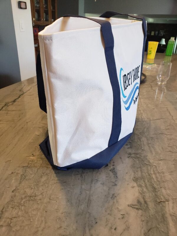 Large Zippered Canvas Tote with Embroidered JSDDC Logo.  Price includes shipping. - Image 3