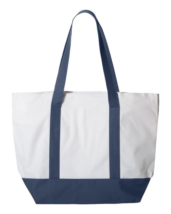 Large Zippered Canvas Tote with Embroidered JSDDC Logo.  Price includes shipping. - Image 7